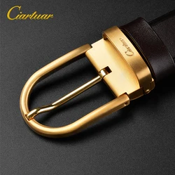 2026 ciartuar new design fashion belt for men high quality layer genuine leather cowskin men belt for trousers