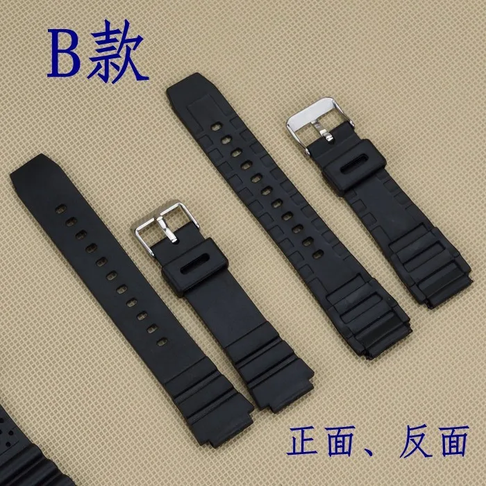 Silicone Rubber Watchband 16mm 18mm 20mm 22mm Band For Casio Watch strap Replace Electronic Wristwatch Band Sports Watch Straps