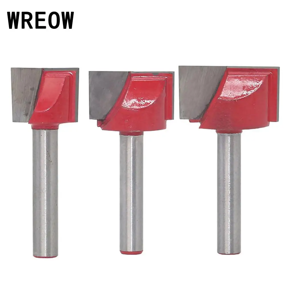 Brocas de molino de extremo de enrutador CNC de vástago de 6mm, broca de enrutador inferior de limpieza, herramienta de corte de molino de extremo