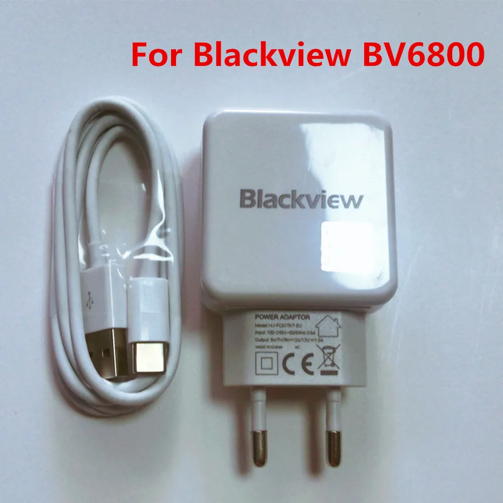 USB Adapter for Blackview BV6800 PRO, Travel Charger, EU Plug, Switching Power Supply, BV9600, New, Original