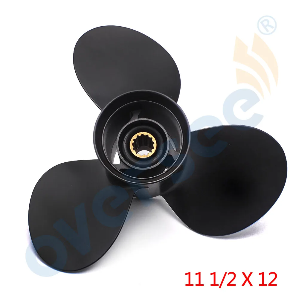 New Outboard Propeller 58100-95393-019 For SUZUKI OUTBOARD ENGINE 35-60HP, 11 1/2 x 12