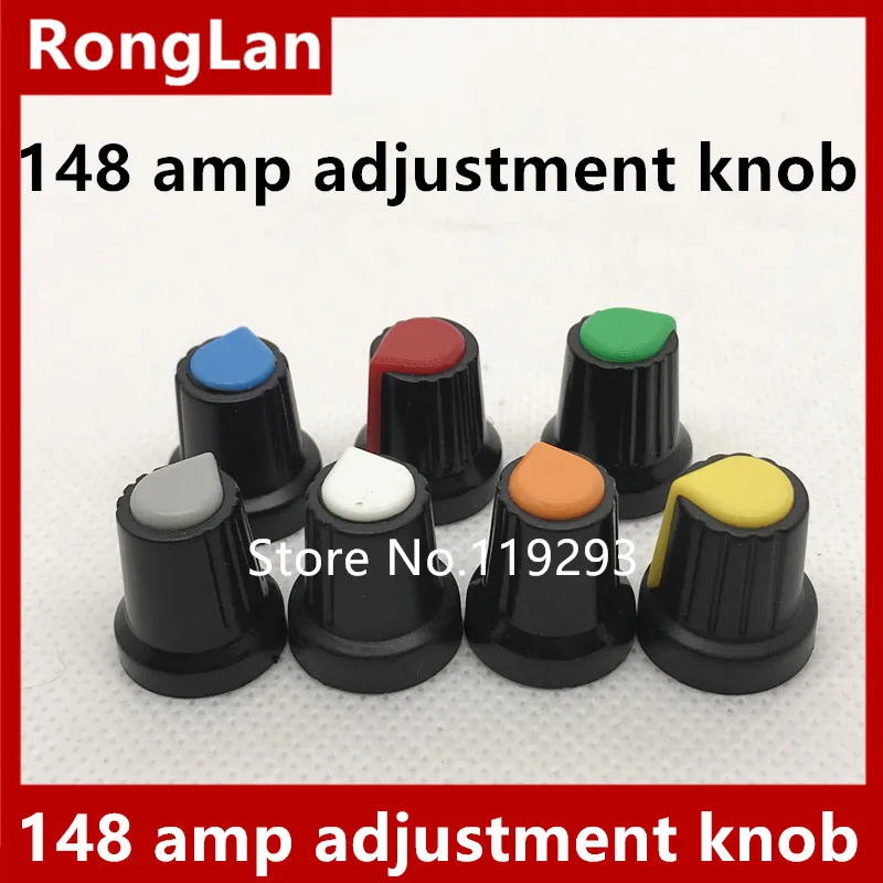 [BELLA]Hearts heart  color knob potentiometer knob cap 148 amp adjustment knob 15X17MM --10PCS/LOT