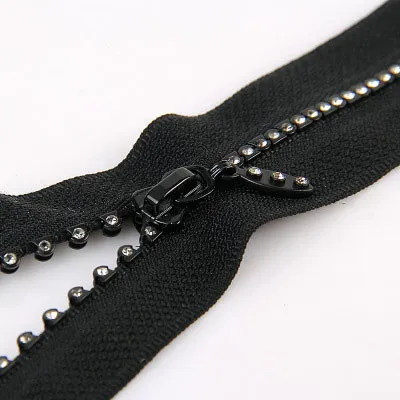 5 Pcs Rhinestone Zippers 10cm-15cm NO.3# 5# Lightning Zipper Close-End Crafts & Sewing accessories For footwear, clothing, bag