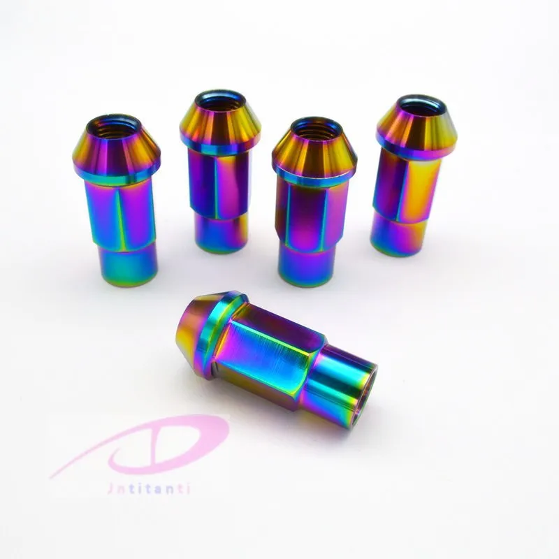 Custom Gr5 titanium alloy wheel color  lug nut for all car (20 pieces)