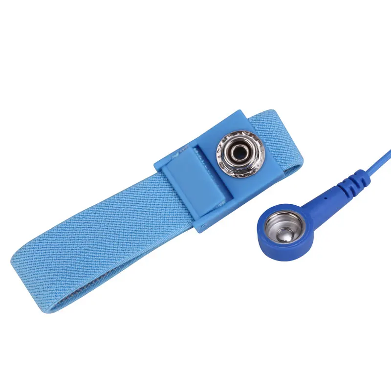 Correa elástica de pulsera ESD antiestática con Clip para herramientas de trabajo de reparación electrónica sensible