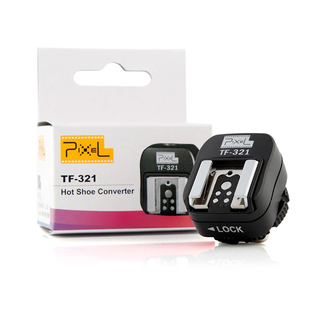 PIXEL TF-321 TTL Hot Shoe Converter To PC Sync Socket Convert Adapter For Canon