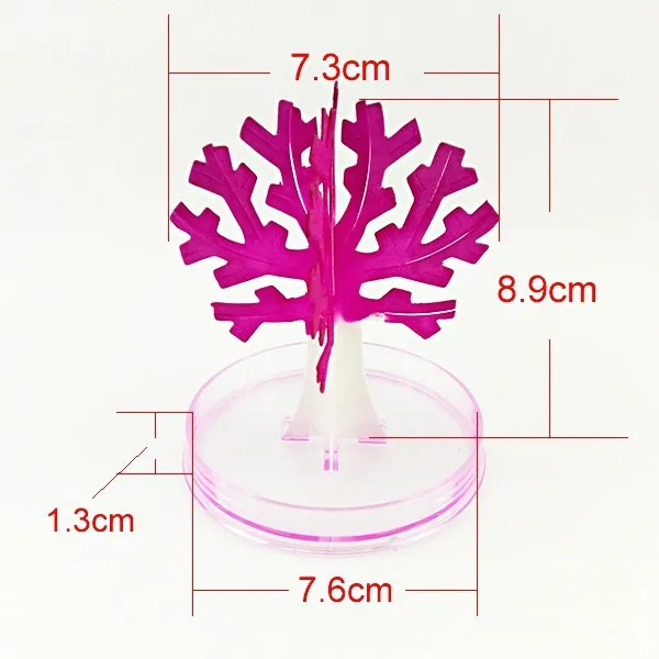 90mm Visual Magic Sakura Artificial Trees Decorative Growing DIY Paper Tree Gift Novelty Science Kids Toys Flower Tree Exploring