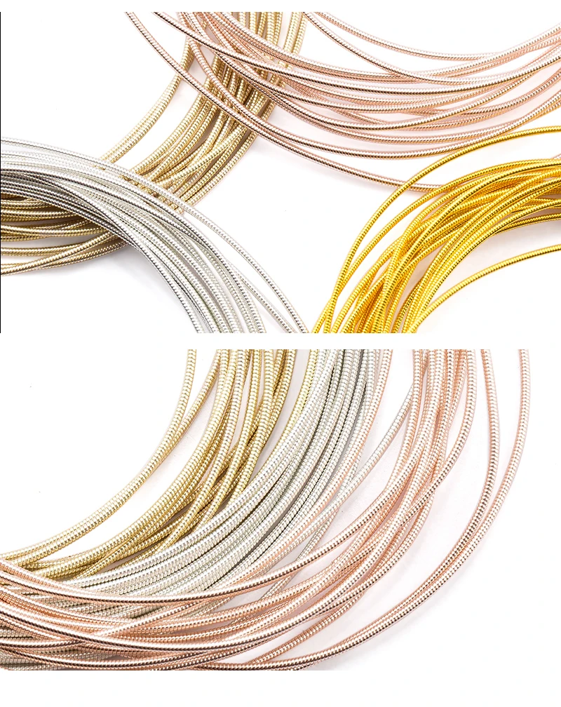 Großhandel 10g/Los Kupfer-Hartdraht für Stickabzeichen, französischer Bullion-Draht, DIY-Handgemachtes Schmuckzubehör – Detail 6
