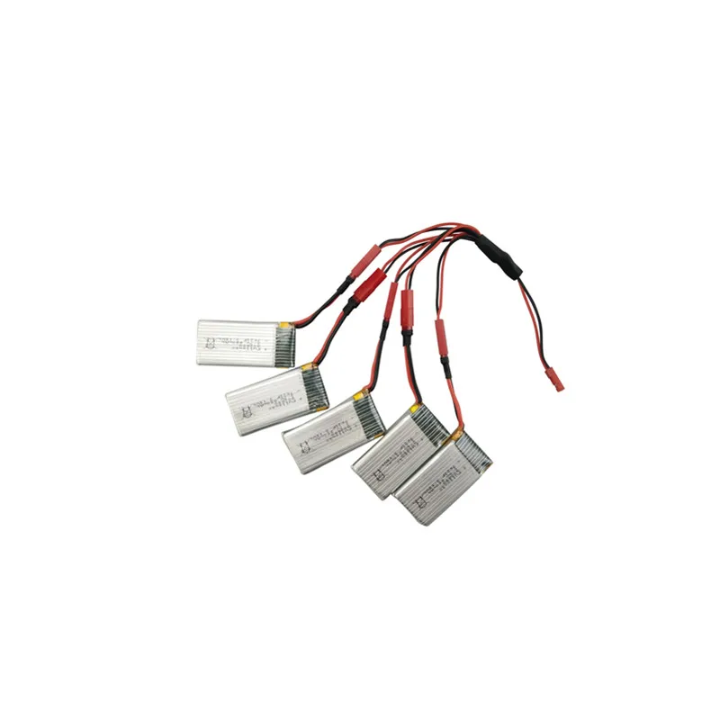 SYMA X56 X56W X54HW land and air remote UAV 5PCS 3.7V 600mah lithium battery with 1 support 5 conversion line