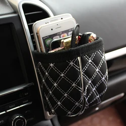 Car Outlet Air Vent Clip Trash Box Phone Holder Organizer Auto Sun Glasses Holder Storage Box for BMW Car Accessories Styling
