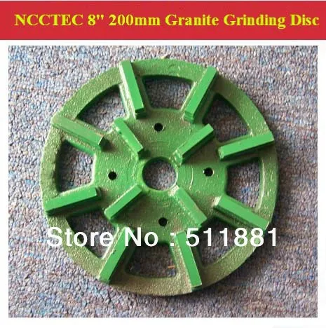 

[1st step] 8'' NCCTEC Diamond Stone slabs Grinding Disc | 200mm granite abrasive wheels plate | 12 segments iron base grit 50#