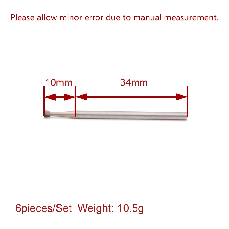 DouZ 1/6pcs 2.35mm Shank 0.6-2.3mm Precision Tungsten Carbide Burrs Milling Cutter Rotary Tool Inverted Ladder Carving Knife