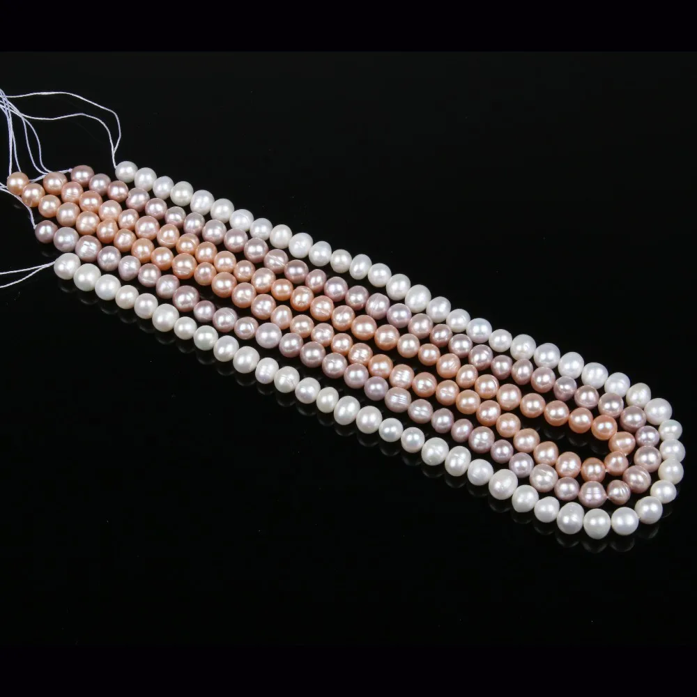 Natural Freshwater Pearl Bead AA High Quality 36cm Punch Loose Beads for DIY Women Elegant Necklace Bracelet Jewelry Making