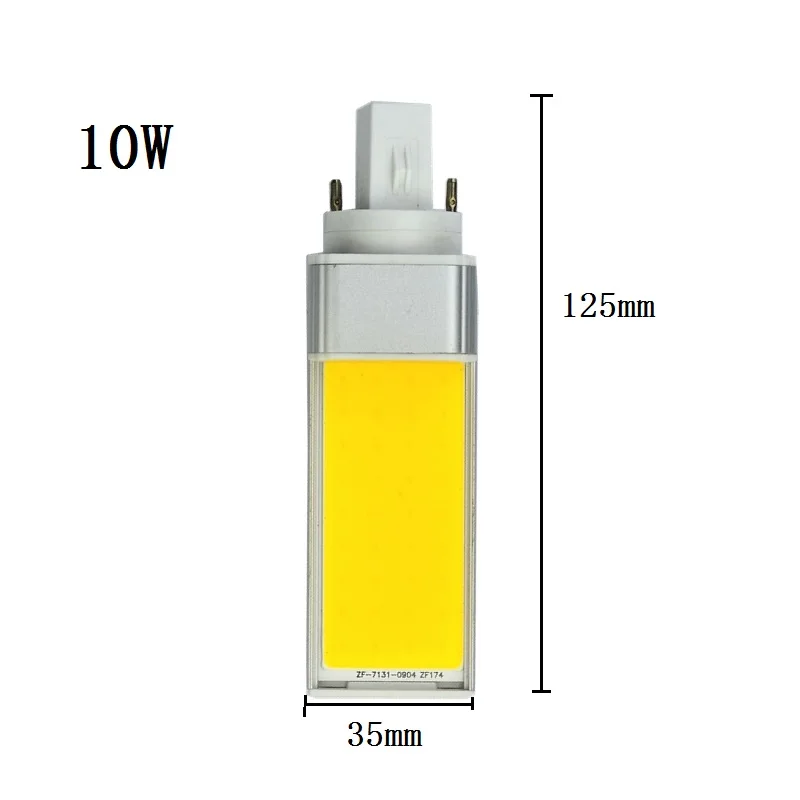 Bombillas LED de 10W, 15W, 20W, E27, G24, lámpara de maíz SMD COB, foco Blanco cálido, AC85-265V de 180 grados, enchufe Horizontal