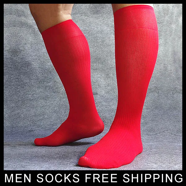 High Quality Brand Men Nylon Silk Socks Formal Dress Suit Sexy Sheer Hose Stocking For Male Sox Thin Socks Comfortable