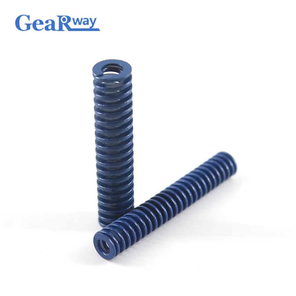 Gearway 4pcs Blue Die Spring TL12x20/12x25/12x30/12x50/12x55mm 48% Compression Ratio Spiral Stamping Compression Die Spring