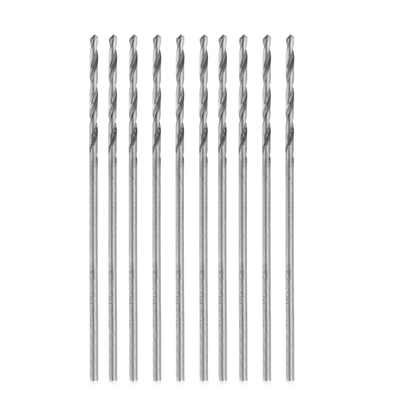 10Pcs/Set Multifunction Tiny Micro HSS 0.8mm Straight Shank Twist Drilling Bit