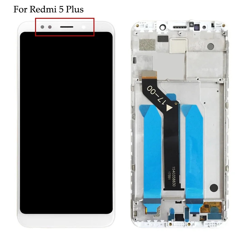 For Xiaomi Redmi 5 Plus LCD Display +Touch Screen Assembly With Frame For Redmi Note 5 Pro Redmi Note 5