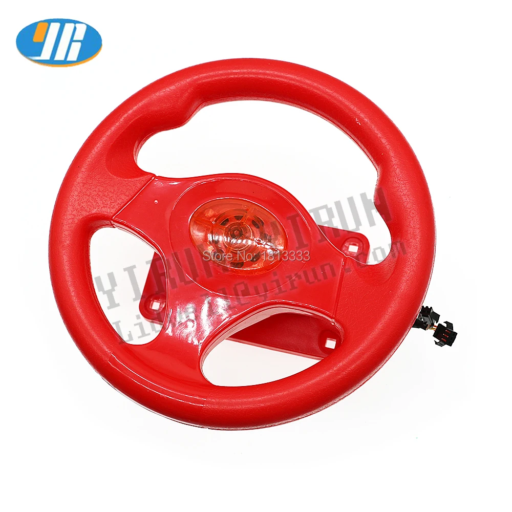 Crazy Racing 3D Swing Machine FIRE CAR Game Accessories Plastic Steering Wheel 2+3Pin Connector