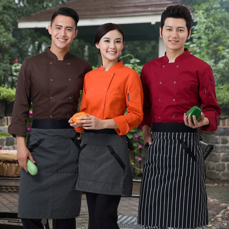 Uniformes de chef de cozinha femininos, roupas de cozinha de alta qualidade para restaurantes e cozinhas com frete grátis