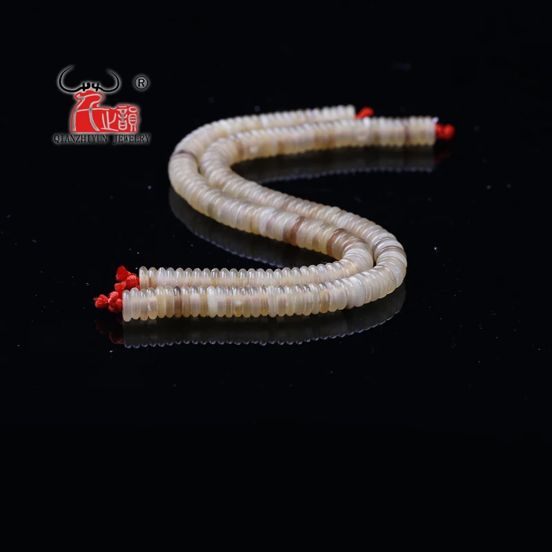 20PCS Natural Yak horn spacer deads DIY prayer beads and  jewelry accessories.beads for jewelry making Hole 1.5mm