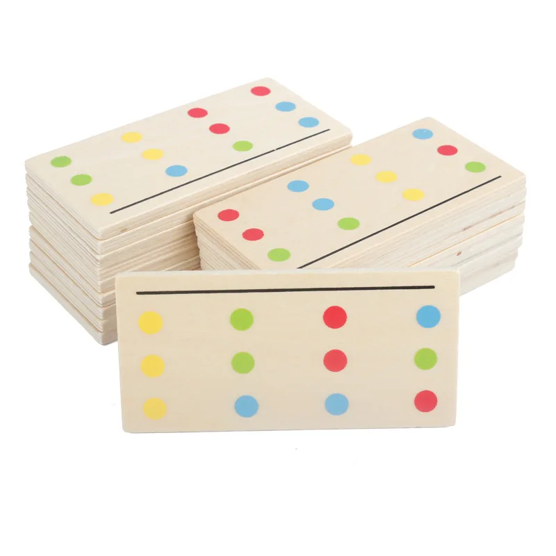 Montessori educação brinquedos de madeira quatro cores jogo cor correspondência cedo criança crianças educação aprendizagem brinquedos blocos de construção