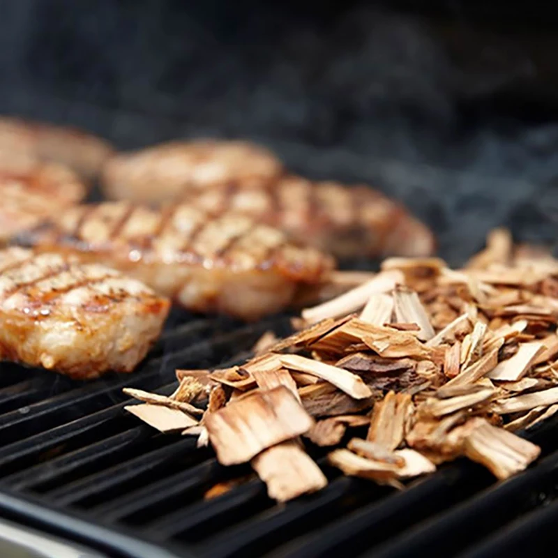 

Barbecue Block Charcoal Wood Dust Sawdust, BBQ Smoked Sawdust Barbecue Chip, Modern Accessory Apple Cherry Hickory, 1kg