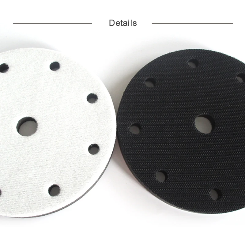 Weiche Interface Pad 6 "9 Löcher 150mm Haken und Schleife Dämpfung und Schutz Schleif Pad Power Werkzeug Teile für Polieren & Schleifen