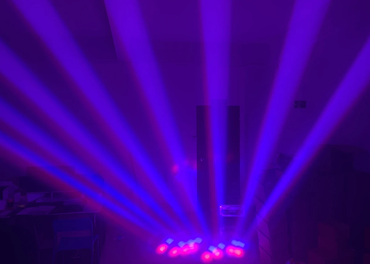 Imagem -04 - Led Bar Beam Moving Head Light Dmx512 Rgbw 4in Disco Party Boate Evento Stage Effect dj Show 8x12w