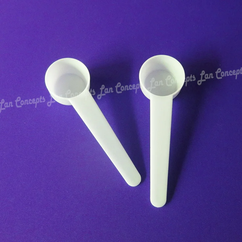 5g Food Grade PP Spoon 10ML Plastic Measuring Scoop 5 gram Measure Spoons for milk powder Liquid - white 1000pcs/lot wholesale