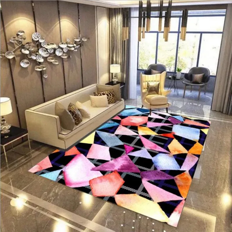 

Modern Art Carpets For Living Room Abstract Area Rug For Bedroom Home Decor Carpet Coffee Table Floor Mat tapete Cloakroom Rugs