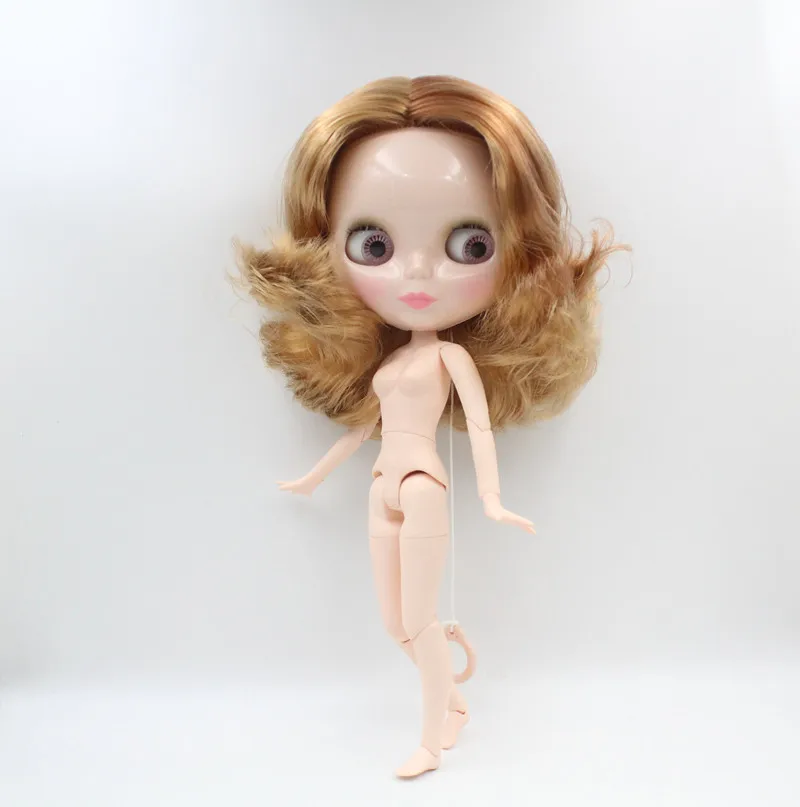 

Free Shipping big discount RBL-656J DIY Nude Blyth doll birthday gift for girl 4color big eye doll with beautiful Hair cute toy