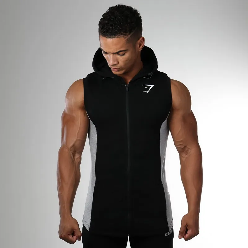 

Free shipping! - Men's fit sleeveless hooded vest