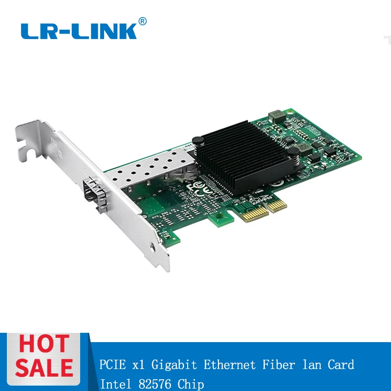 LR-LINK 9260PF-SFP PCI-Express 1000Mbps Gigabit Ethernet Network Card Fiber Optical lan Adapter Desktop PC Intel 82576 Nic