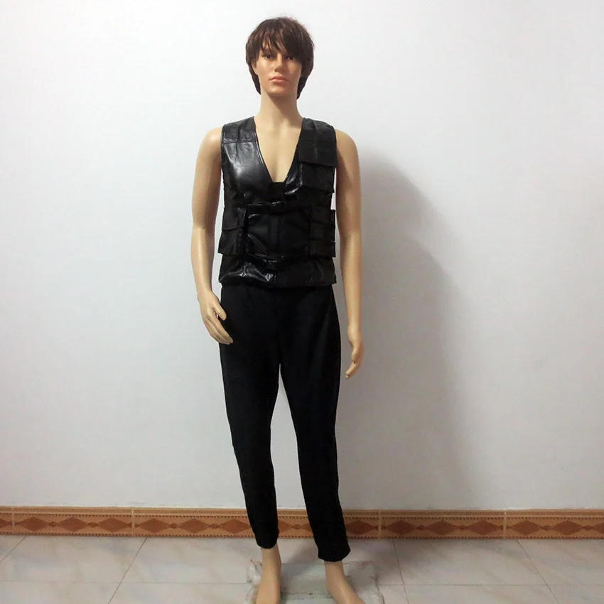 

Leon Scott Kennedy Vest And Pants Cosplay Christmas Party Halloween Outfit Cosplay Costume Customize Any Size