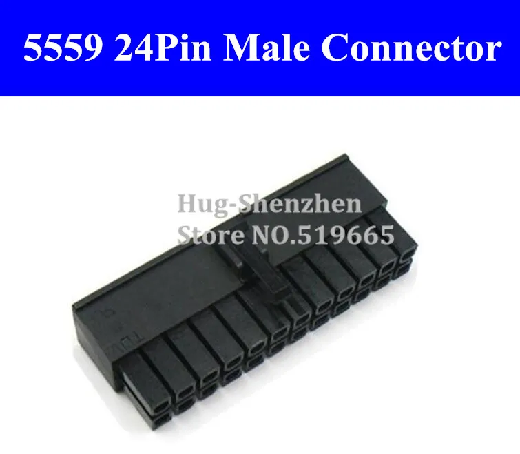 

ATX/EPS Molex 4.2mm 5557 24pin 2*12pin male Power Connectors Housing plastic Automotive wiring connector