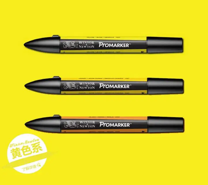 Winsor & Newton Promarker Professional Design Marker Pens Yellow and Orange Tone