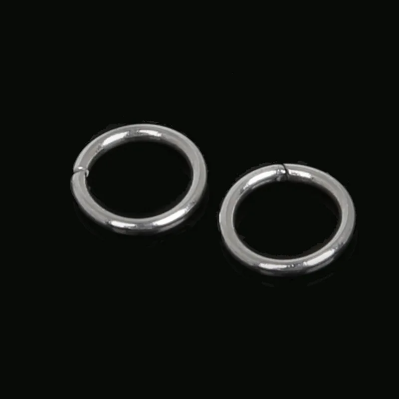 Stainless Steel Opened Jump Rings Round Silver Tone Mix Size Selectble Jewelry Findings ,600PCs 2016 new