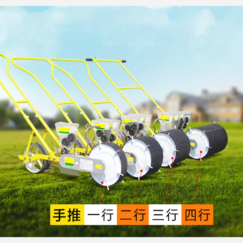 Hand seeder three line Vegetable carrots spinach rape carrot ginseng spinach cabbage spinach wheel machine seed plant tool