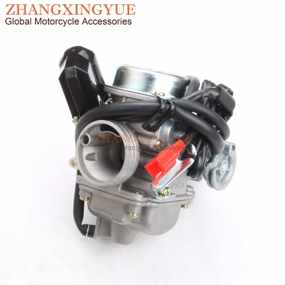 200cc EGR Cylinder Head Kit & 63mm Big Bore Kit Cylinder Kit & PD24J Carburetor & A14 Cam for GY6 150cc 157QMJ Scooter 4T