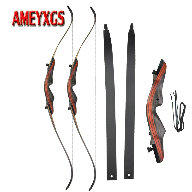 1set Archery 62inch Recurve Bow 20-50lbs Draw Weight Right Hand American Hunting Bow For Shooting Training Archery Accessories