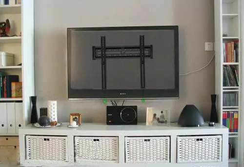 NB C2-F Universal 32"-47" Flat Panel LCD LED TV Wall Mount Fixed TV Rack With Lock & Unlock Device