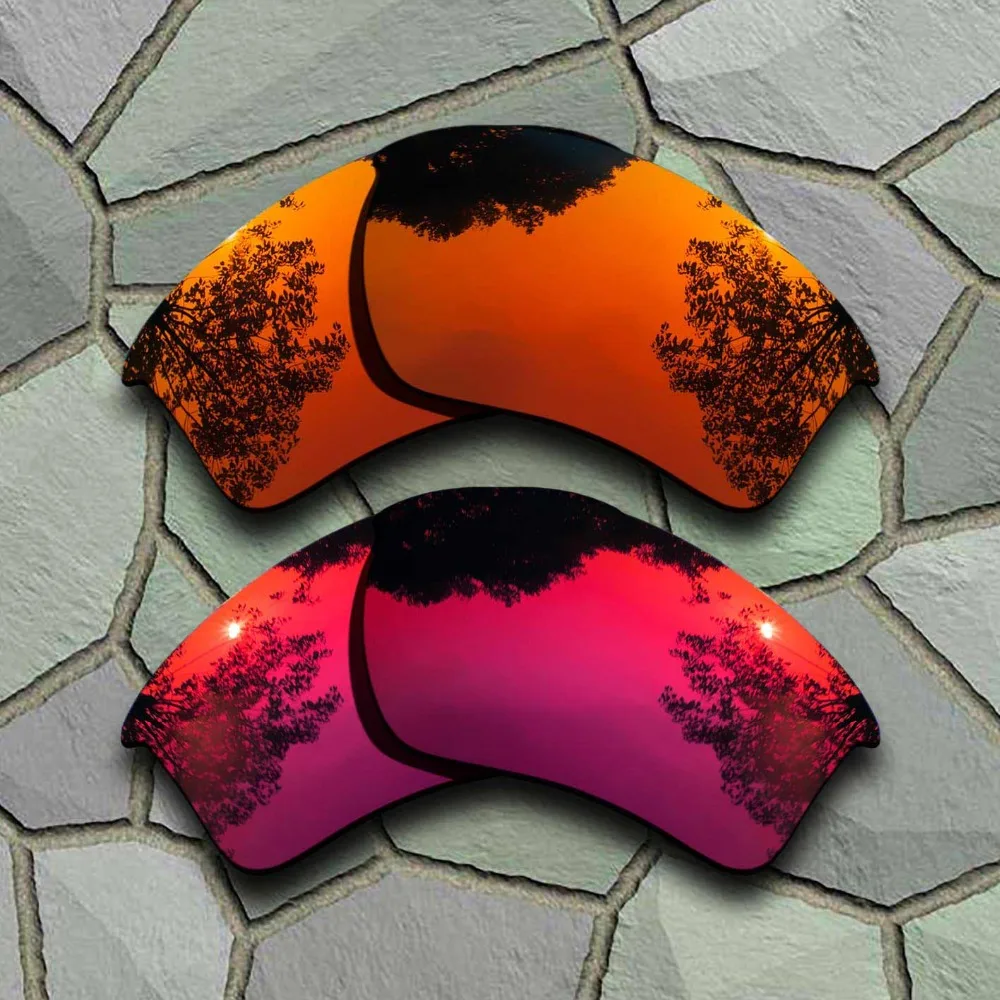 

Red Orange&Violet Red Sunglasses Polarized Replacement Lenses for Oakley Half Jacket 2.0 XL