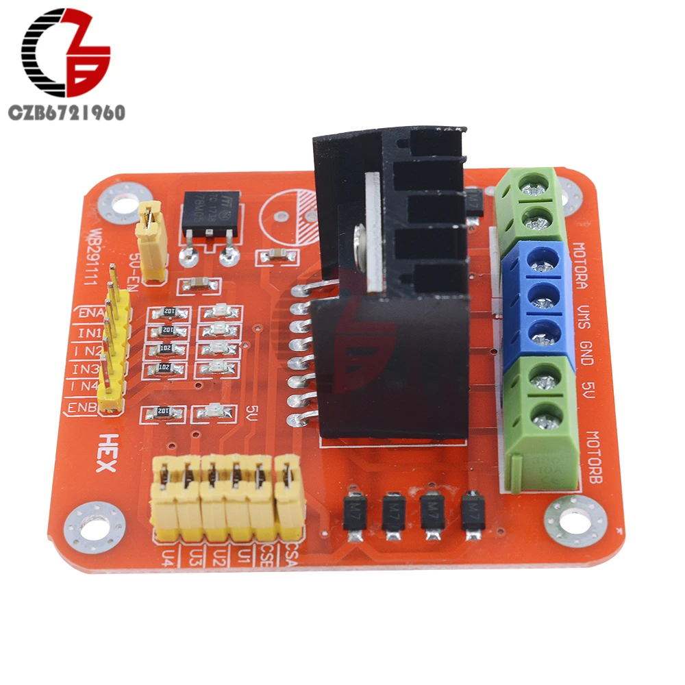 L298N DC Motor Driver Module for Arduino PIC AVR Robot L298N Board Module