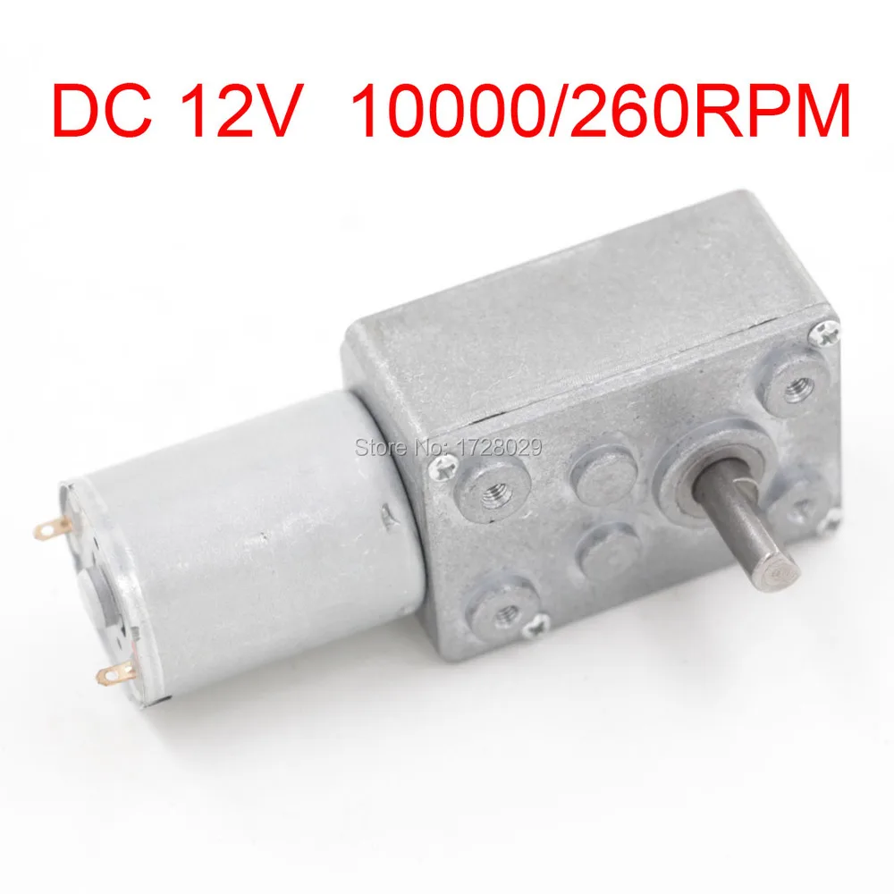 DC Worm Gear Reduction Motor 10000/260RPM JSX40-370 DC 12V