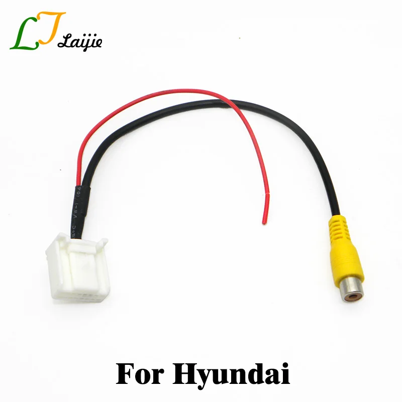 

Car RCA Into 16 Pin Interface Adapter Cable For Hyundai Elantra / Avante / Santa Fe / Rear View Camera Original Video Input Plug