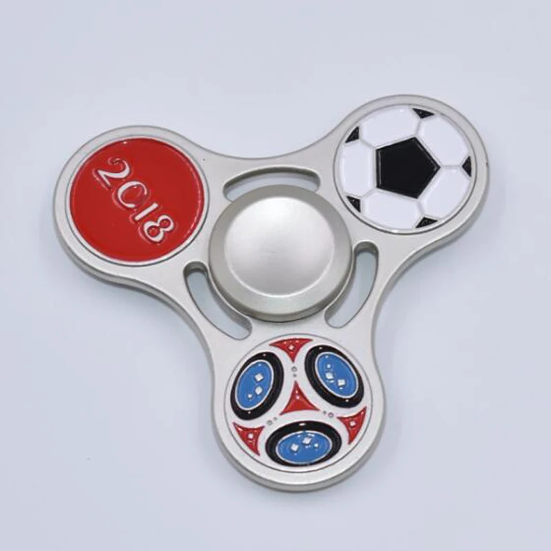 Collection 2018 Classic Football Hand Spinners Metal Fidget Spinner For Autism EDC and ADHD Anti Stress Toy for Child & Adult