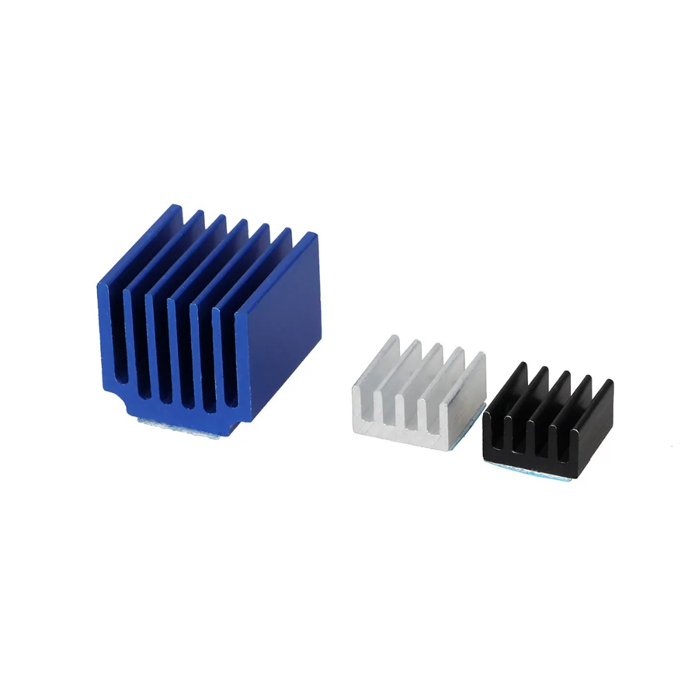 3DSWAY 3D Printer Parts 4pcs/lot Stepper Motor Driver Heat sinks Cooling Block Heatsink for TMC2100 LV8729 DRV8825 Drive Modules