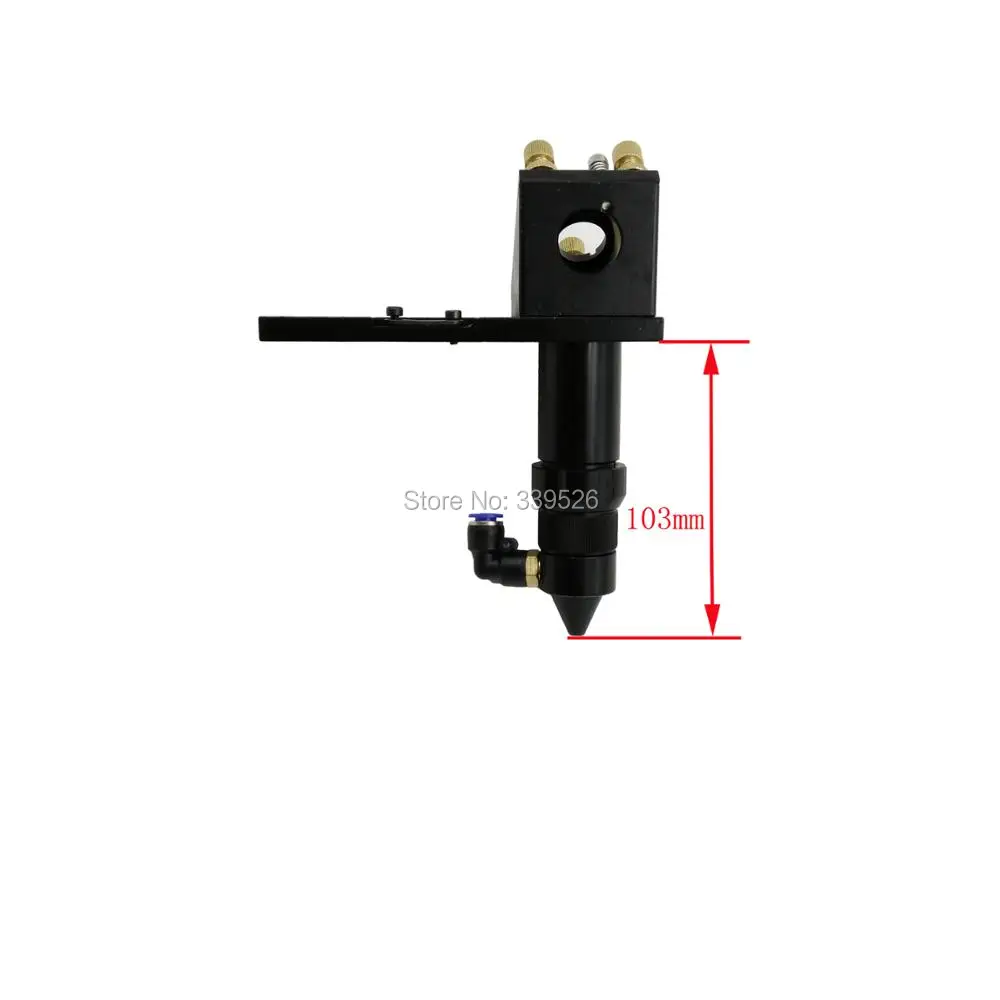 Free Shipping CO2 Laser Head for Focus Lens Dia.20 FL.50.8 / 63.5mm & Mirror 25mm Mount for Laser Engraving Cutting Machine