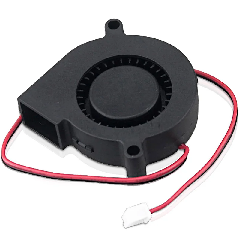 5Pcs Gdstime Brushless DC 24V 2Pin Turbo Blower 5015 50mmx15mm Ball Computer PC Cooling Fan